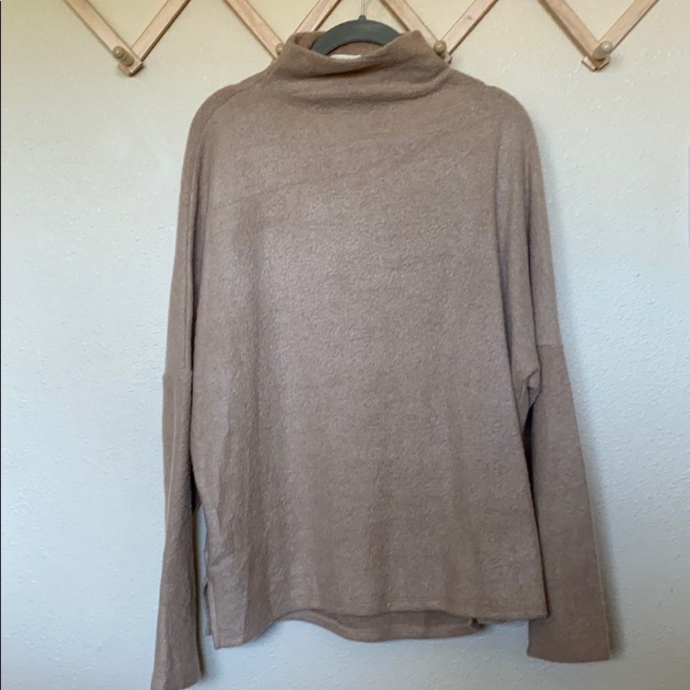 Tan Women’s Turtleneck Sweater